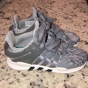 Boys gray Adidas EQT size 12